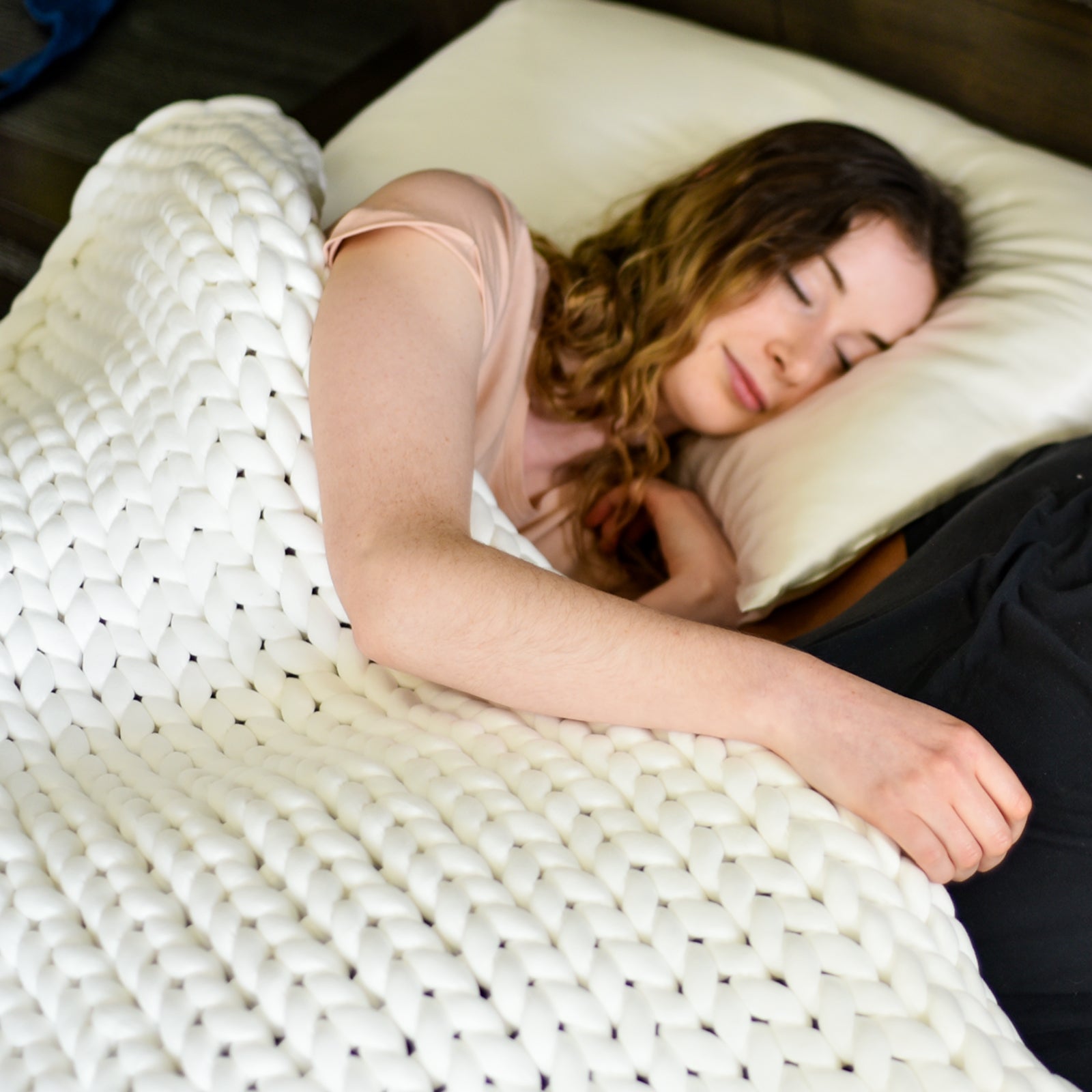 Hand Woven Weighted Blanket Kuddle Sleep